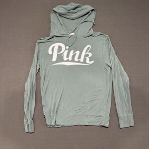 Pink (Victoria's Secret) Hoodie Size Small Color Succulent Green